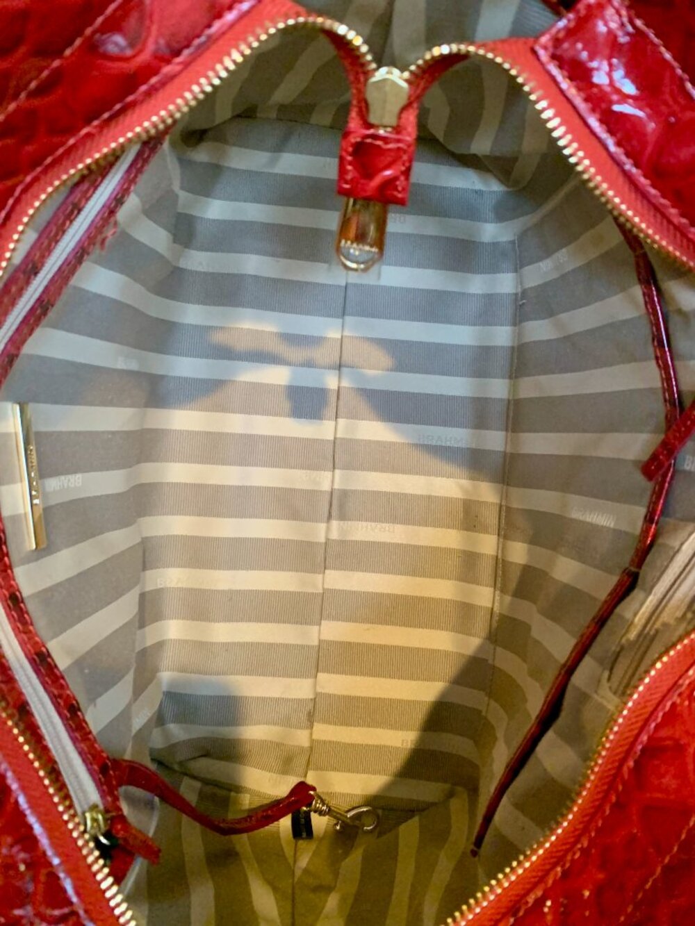 Brahmin Harper Scarlet Vardo satchel UNICORN HTF - Picture 4 of 10